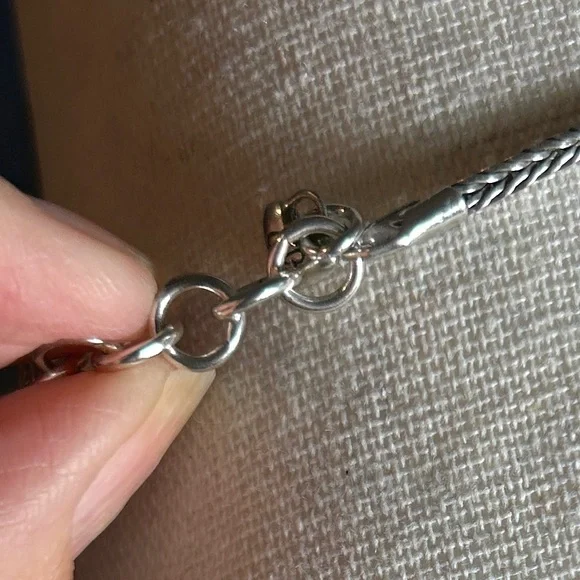 Brighton Capella Long Necklace Silver Plated 2"D Medallion Thick Chain